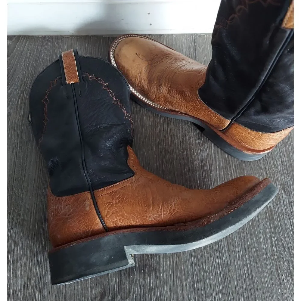 Mens Vintage Western Boots Size 7.5C